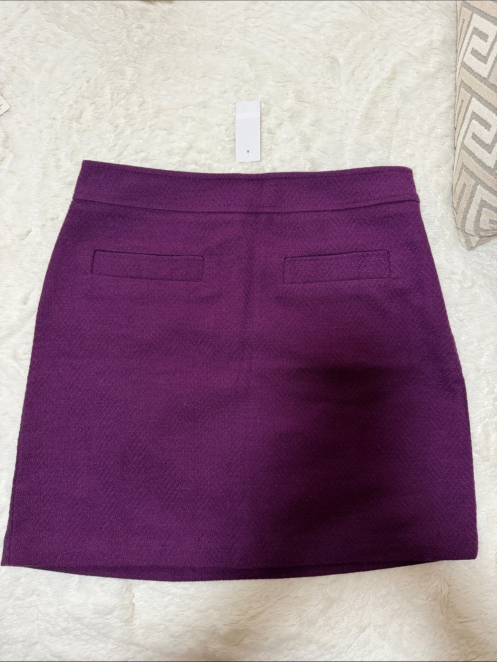 LOFT Plum Tailored Mini Skirt